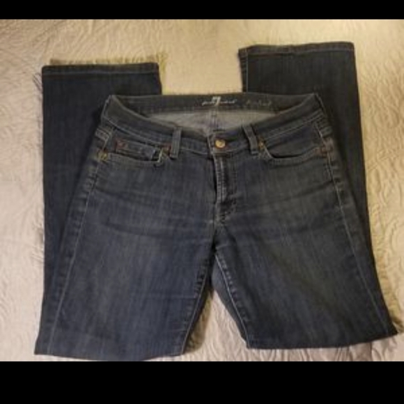 7 Seven For All Mankind Boot Cut Jeans/Waist 30" - Picture 4 of 5